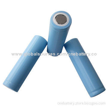 Cylindrical Li-ion Batteries, 2,900mAh Capacity, Sized 18 x 65.5mm